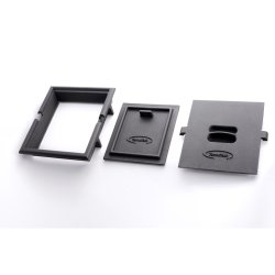 Stbejernsdr sort til indendrs brug 252x283x52mm