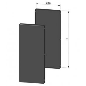 Skorsten 150 Forlnger til vgkonsol - 2stk.