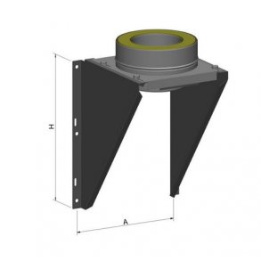Skorsten 150 Vgkonsol - inkl. renselem