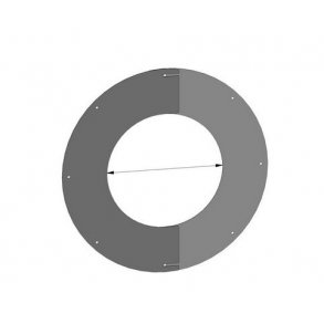 Skorsten 150 Loftkrave 2-delt 0 -10°