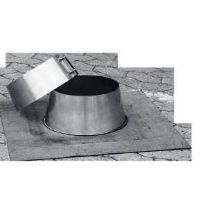 Skorsten 150 Inddkn.Tagpap 0-10°
