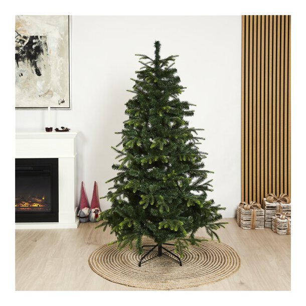 NORDIC WINTER Juletr kunstig PE/PVC "ALVA", Klasse A, 140x96 cm u/LED lys