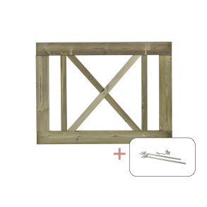 Rom Enkeltlge inkl. beslag - 100×75 cm