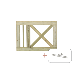 Slot Enkeltlge inkl. beslag - 100×75 cm