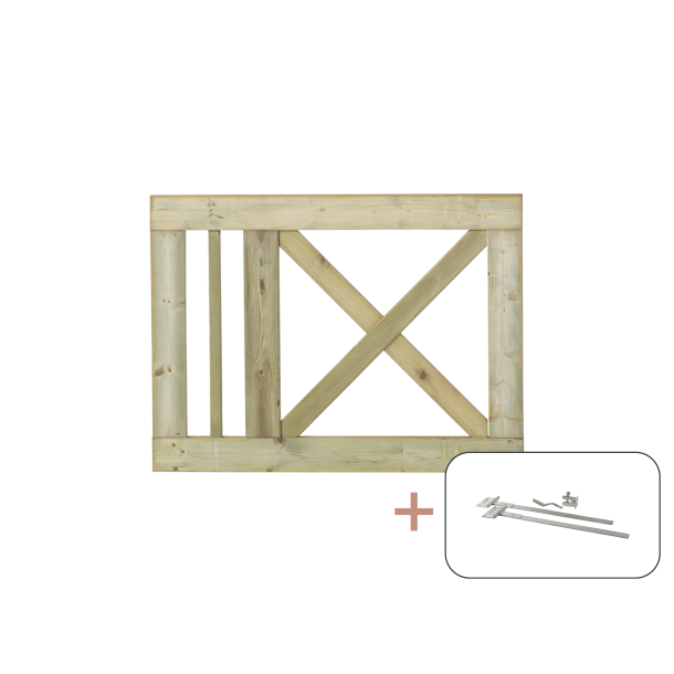 Slot Enkeltlge inkl. beslag - 100&times;75 cm