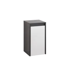 MIKELO SIDESKAB NATUR GR&#197;/HVID