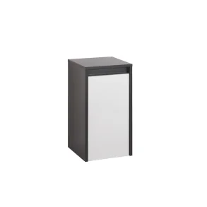 MIKELO SIDESKAB NATUR GRÅ/HVID