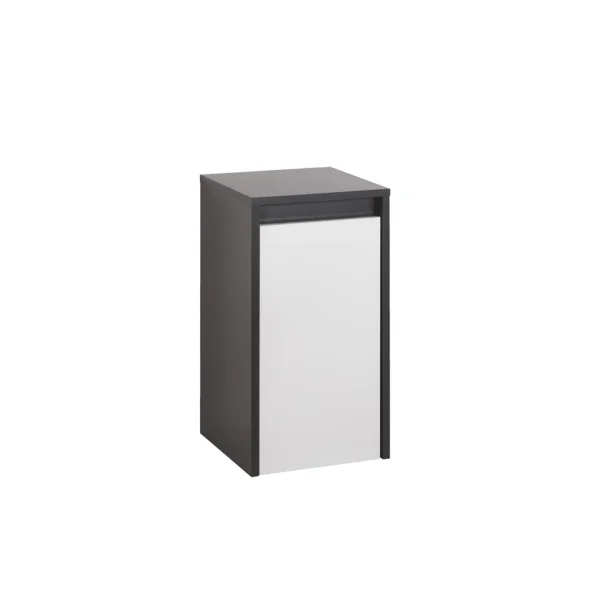 MIKELO SIDESKAB NATUR GR&#197;/HVID