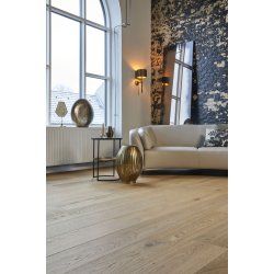 Timberman Wideplank Eg Country Brstet Ultramat Lak hvid