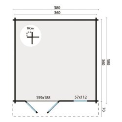 BJLKEHYTTE - Svanhild 44MM 12,9M2