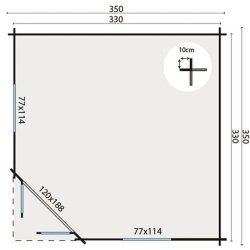 BJLKEHYTTE - Fylla 44MM 9,8M2