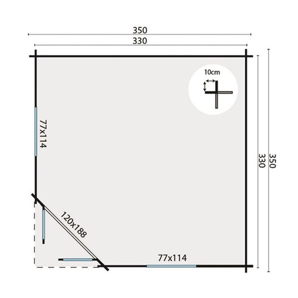 BJLKEHYTTE - Fylla 44MM 9,8M2