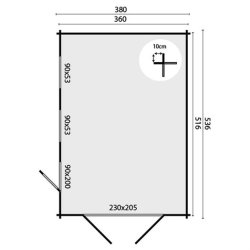 BJLKEHYTTE - Aslaug 44MM 18,6M2