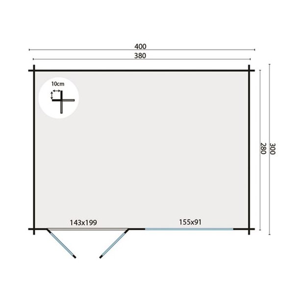 BJLKEHYTTE - Torun 28MM 10,6M2