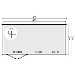 BJLKEHYTTE - Gunnlaug 40MM 11M2