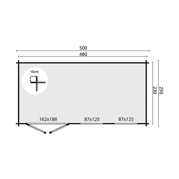BJLKEHYTTE - Gunnlaug 40MM 11M2