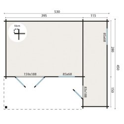 BJLKEHYTTE - Tormod 44MM 11,3+5,1+6,2M2