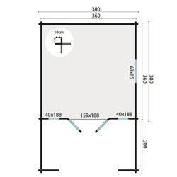 BJLKEHYTTE - Vidar 28MM 13+7,2M2