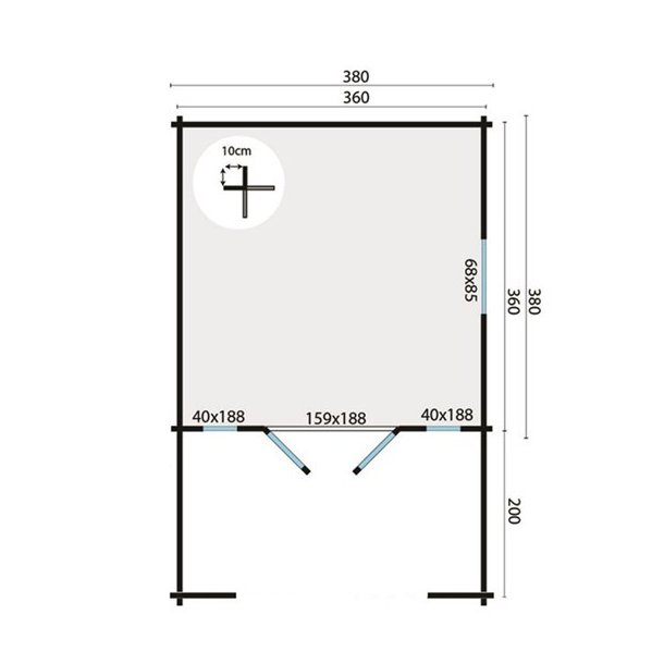 BJLKEHYTTE - Vidar 28MM 13+7,2M2