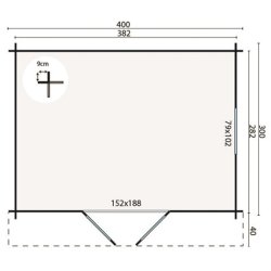 BJLKEHYTTE - Une 40MM 10,7M2