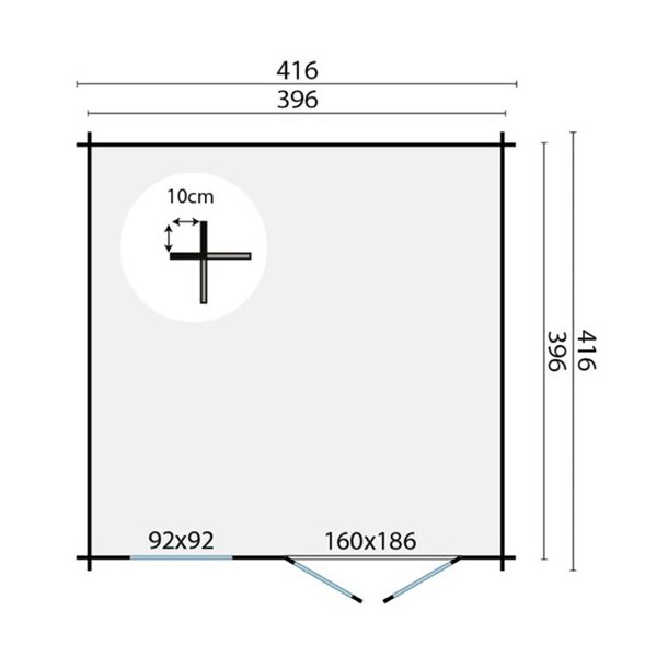 BJLKEHYTTE - Hugin 34MM 15,6M2