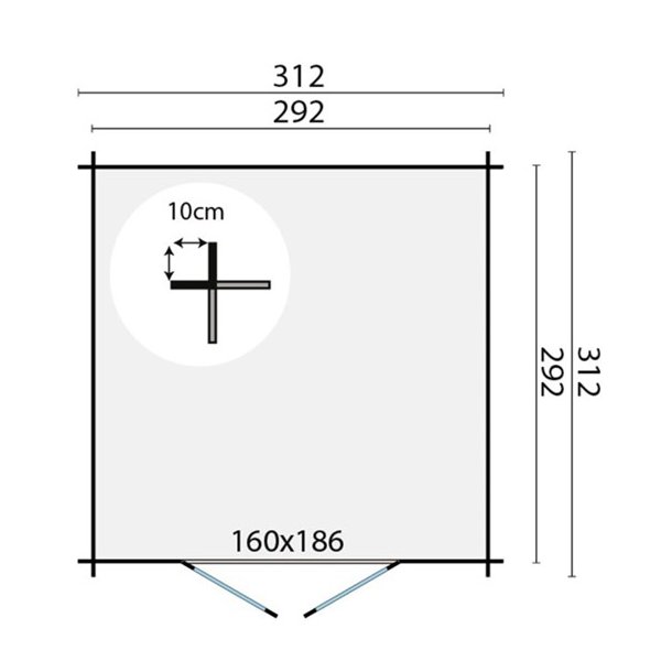 BJLKEHYTTE - Hder 28MM 8,5M2