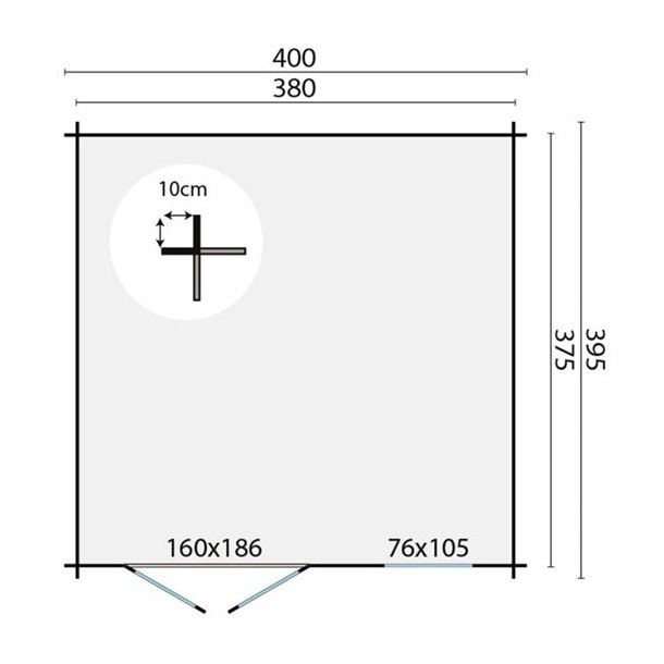 BJLKEHYTTE - Munin 28MM 10,4M2