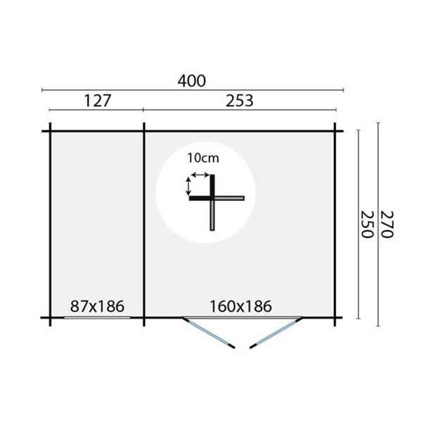 BJLKEHYTTE - Gefion 28MM 9,5M2