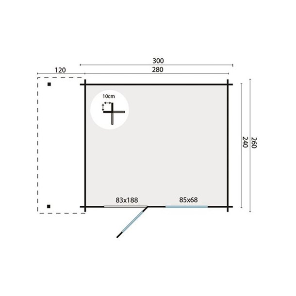 BJLKEHYTTE - Geir 28MM 6,7M2