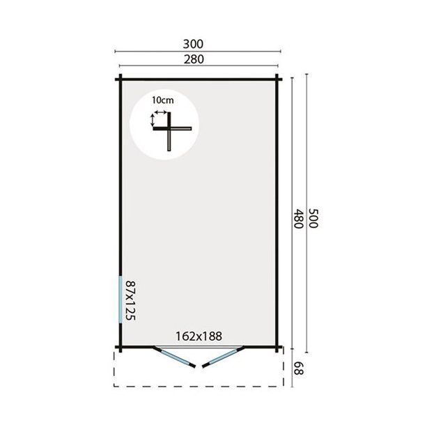 BJLKEHYTTE - Hildur 40MM 13,4M2