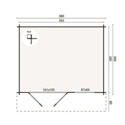 BJLKEHYTTE - Inghild 28MM 10,1M2