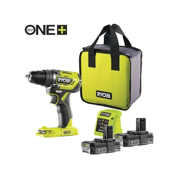 RYOBI 18V Kulfri bore-/skruemaskine R18DD5-220S
