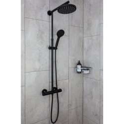 ADORA Infigo L termostatbrusest, brus 200/100 mm, Black