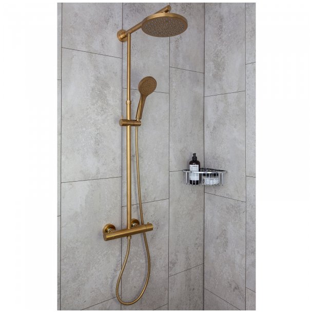 ADORA Infigo L termostatbrusest, brus 200/100 mm, Gold brushed