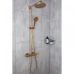 ADORA Infigo L termostatbrusest, brus 200/100 mm, Gold