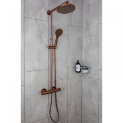 ADORA Infigo L termostatbrusest, brus 200/100 mm, Rose Gold brushed