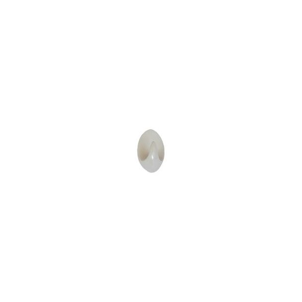 Basis plastkrog hvid oval