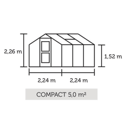 Compact 5,0 m&sup2; m/ 10 mm poly
