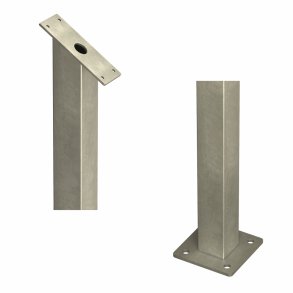 PLUS Stlstolpe m/fod t/trappegelnd. 4,5x4,5x87,1CM