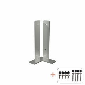 PLUS Hjrne Stolpefod m/skruer til fundament       15x15x30CM