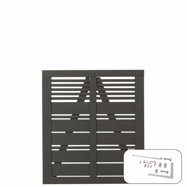 Silence Enkeltlge inkl. beslag - 100&times;110 cm