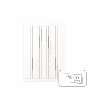 PLUS Tangent Enk.lge m/beslag Hvid RAL 9010     4,2x95x140CM