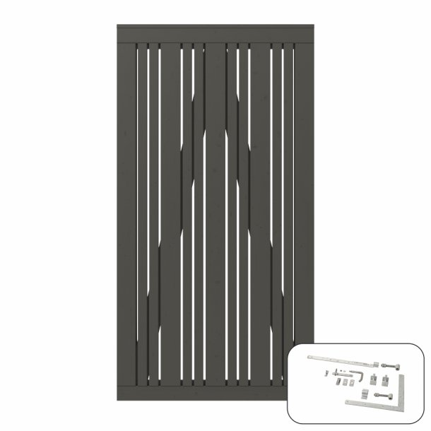 Tangent Enkeltlge inkl. beslag - 95&times;180 cm