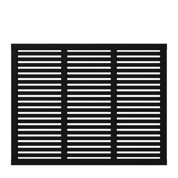 PLUS Harmoni Hegn Sort RAL 9005    3,4x180x140CM