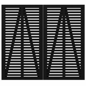 PLUS Harmoni Dobbeltlge Sort RAL 9005    3,4x200x180CM