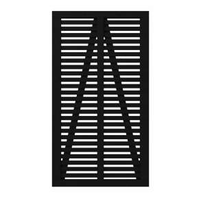 PLUS Harmoni Enkeltlge Sort RAL 9005    3,4x100x180CM