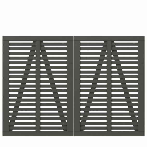PLUS Harmoni Dobbeltlge  Umbragr RAL7022 3,4x200x140CM