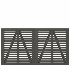 PLUS Harmoni Dobbeltlge Umbragr RAL7022 3,4x200x107CM