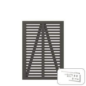 PLUS Harmoni Enkeltlge m/ beslag Umbragr  3,4x100x140CM