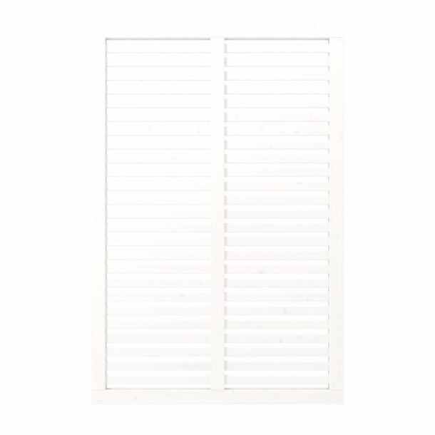 PLUS Harmoni Hegn Hvid RAL 9010    3,4x120x180CM